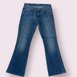 7 for all mankind low rise flare jeans